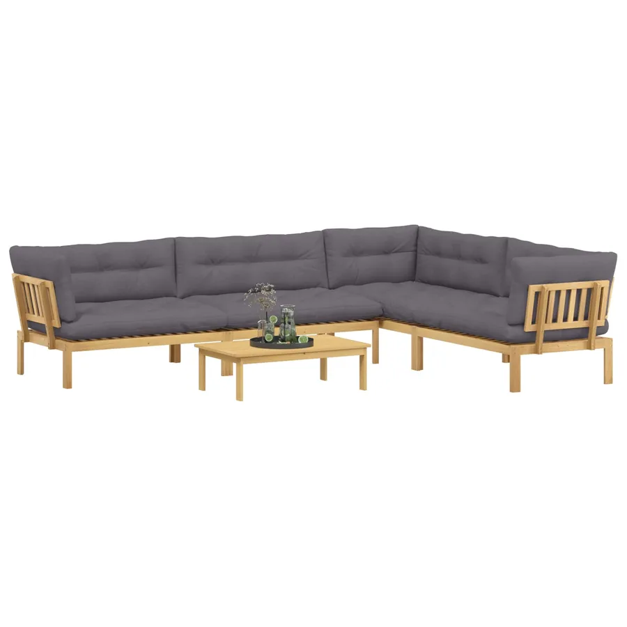 5 Pièce Unité du canapé en palette de jardin - 3