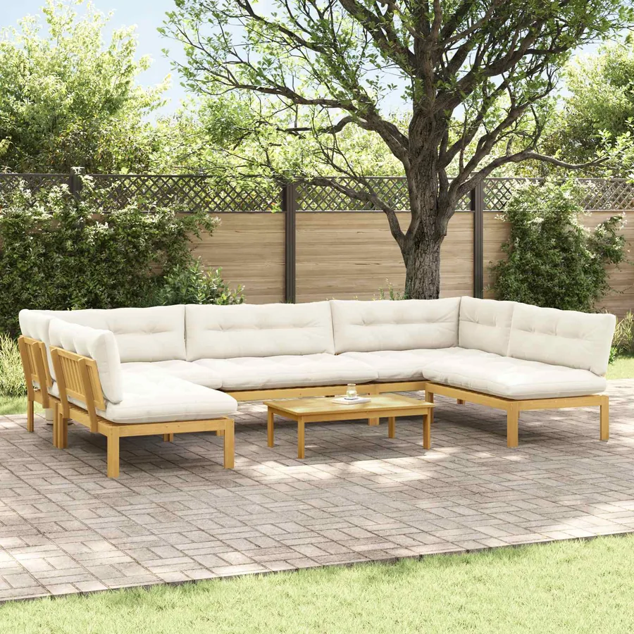 6 Pièce Unité du canapé en palette de jardin