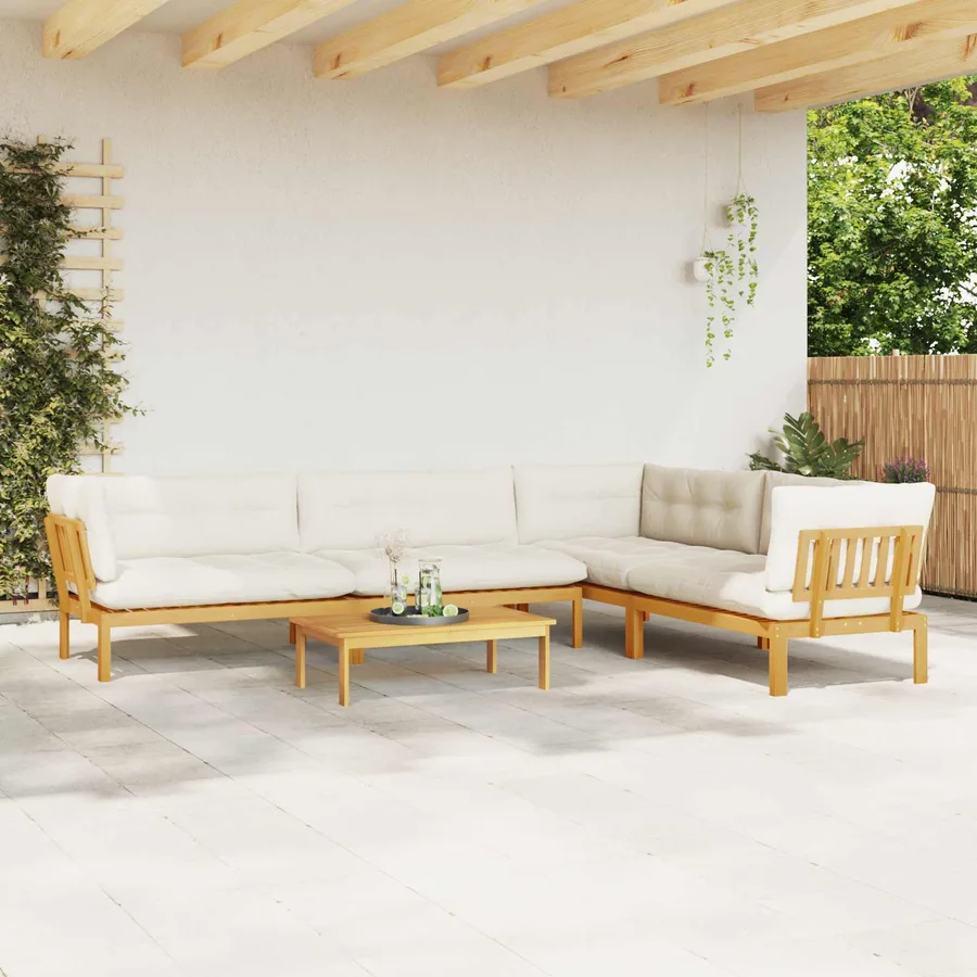 5 Pièce Unité du canapé en palette de jardin - 4