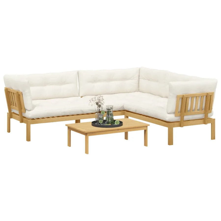 4 Pièce Unité du canapé en palette de jardin - 3