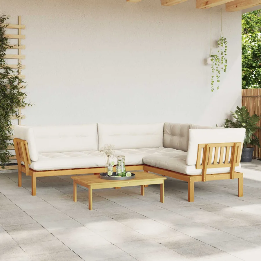 4 Pièce Unité du canapé en palette de jardin - 4