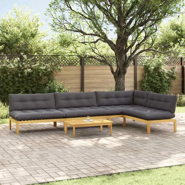 5 Pièce Unité du canapé en palette de jardin