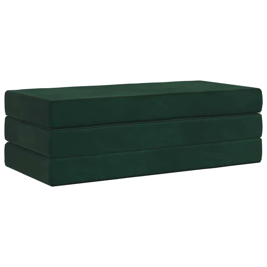 Canapé-lit pliable 160 x 67 x 45 cm Vert foncé - 3