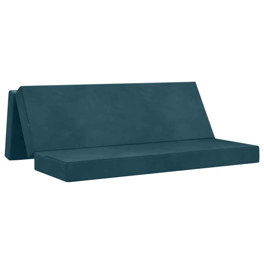 Canapé-lit pliable 200 x 67 x 45 cm Bleu - 2