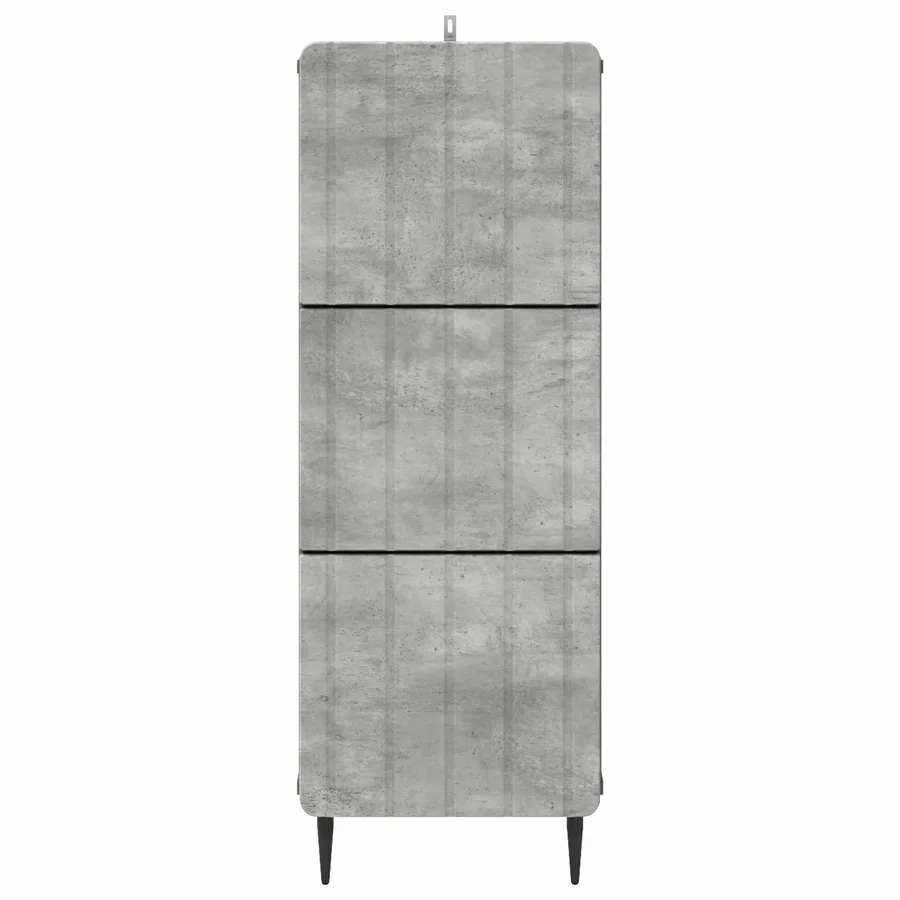 Armoire à tiroirs Gris béton 33 x 34,5 x 92 cm - 6