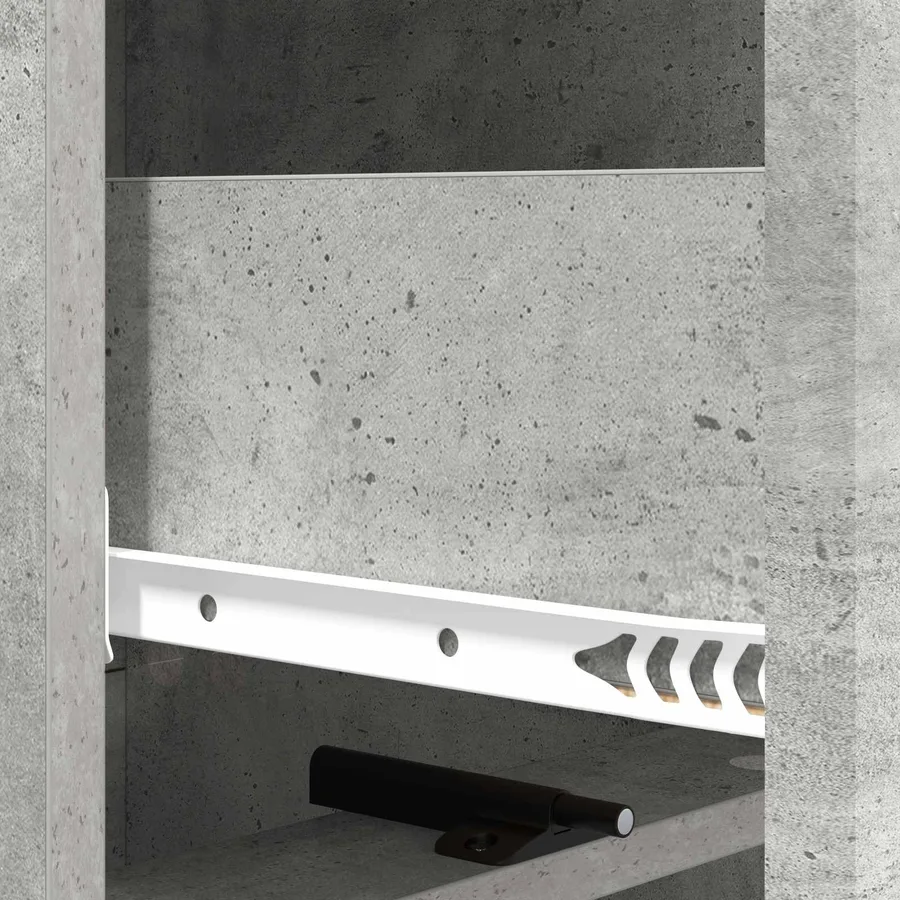 Armoire à tiroirs Gris béton 33 x 34,5 x 92 cm - 8