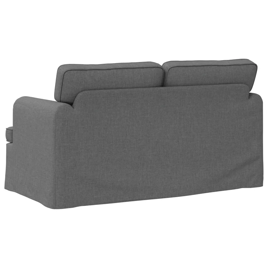 Canapé Gris foncé 144 x 80 x 85 cm tissu - 6