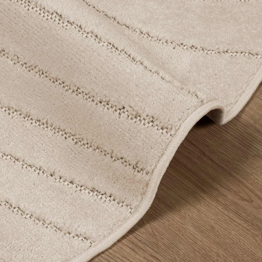 Tapis de surface Rond PALMERAS Beige Ø 120 CM Polyester - 6