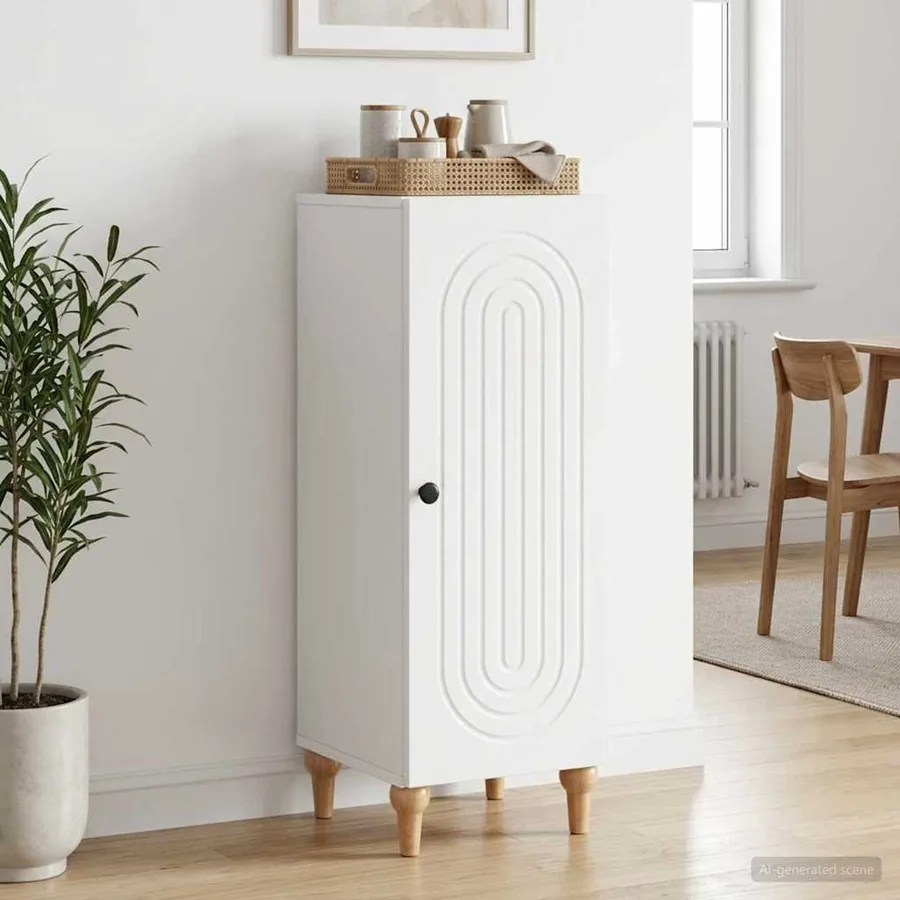 Buffet Blanc 33 x 34,5 x 90 cm Bois d'ingénierie