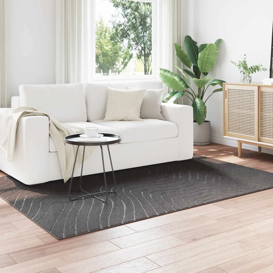 Tapis de surface PALMERAS Anthracite 200 x 140 cm Polyester