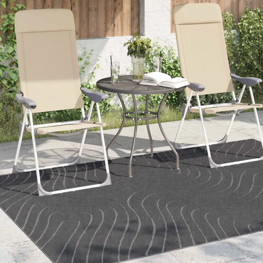 Tapis de surface PALMERAS Anthracite 200 x 140 cm Polyester - 3