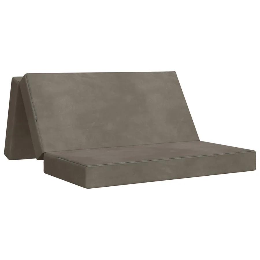 Canapé-lit pliable 120 x 67 x 45 cm Gris clair - 2