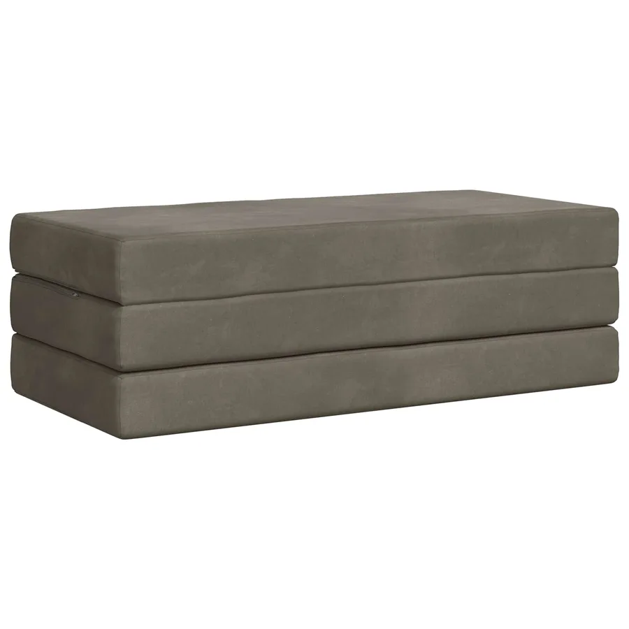 Canapé-lit pliable 120 x 67 x 45 cm Gris clair - 4