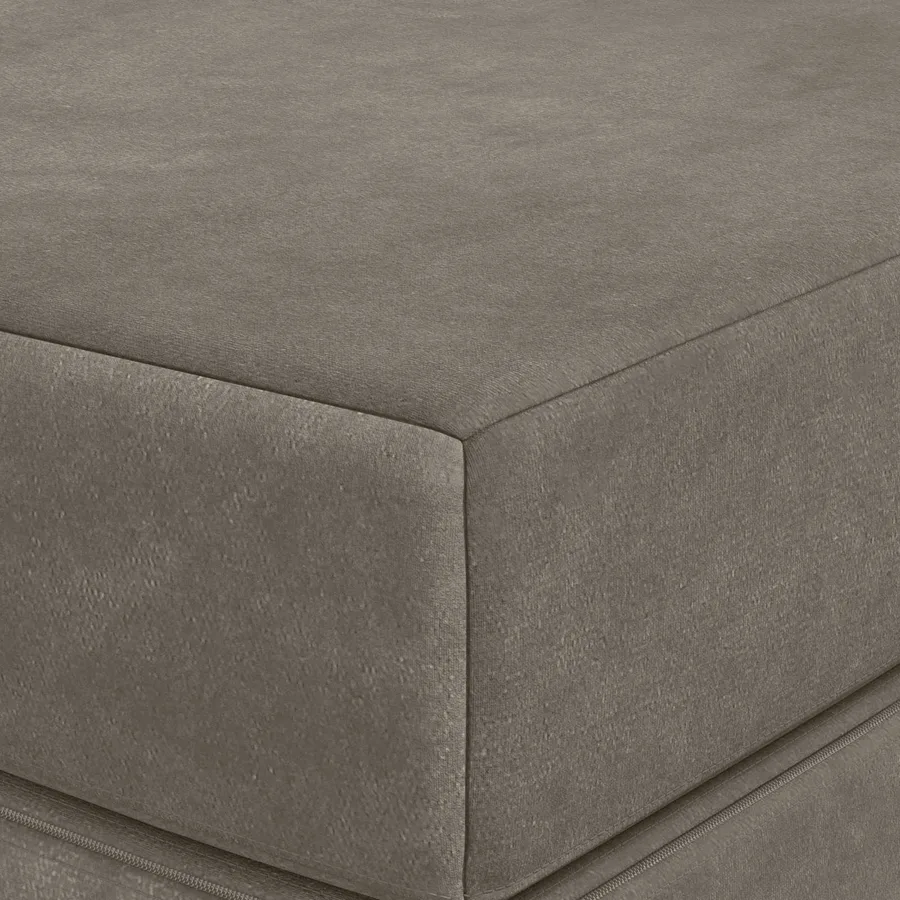 Canapé-lit pliable 120 x 67 x 45 cm Gris clair - 7