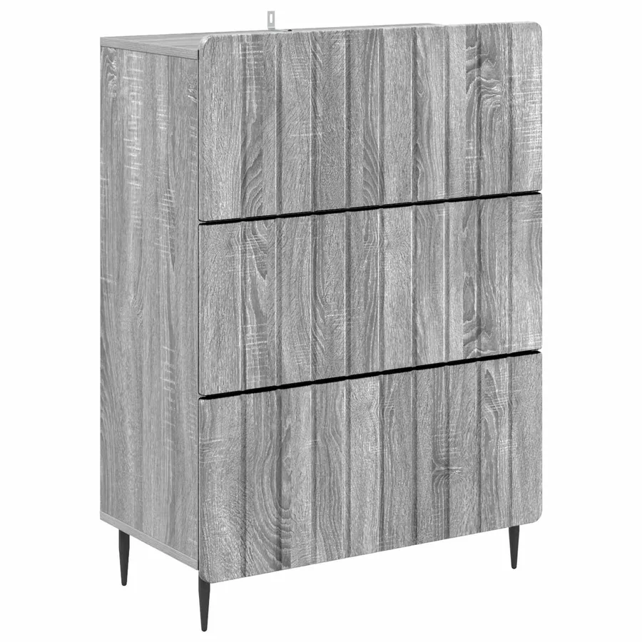 Armoire à tiroirs Sonoma gris 66 x 34,5 x 92 cm - 2
