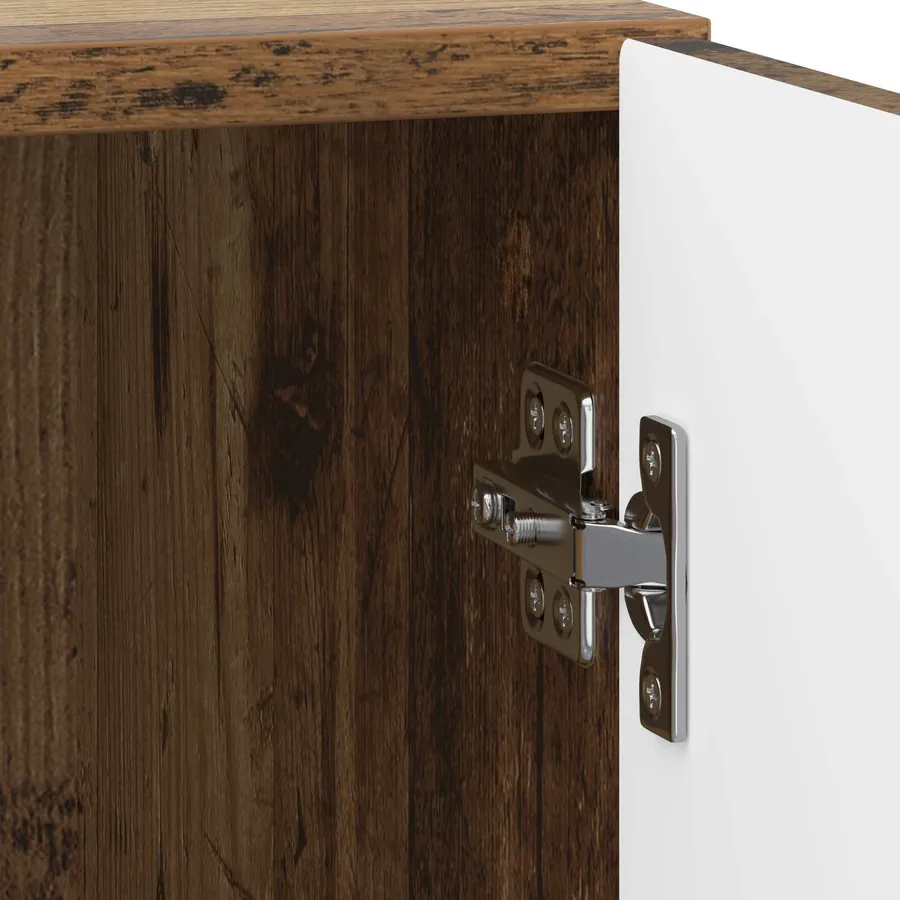 Cabinet de chevet Bois ancien 43 x 34,5 x 50 cm - 9