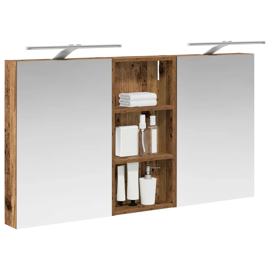 Ensemble de Meubles de Salle de Bain 3 pcs 110 x 10,5 x 60,5 cm - 3