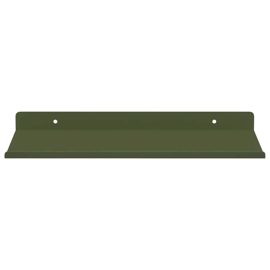 Étagère flottante 4 pcs Vert olive 30 x 18 x 2,5 cm Acier - 5