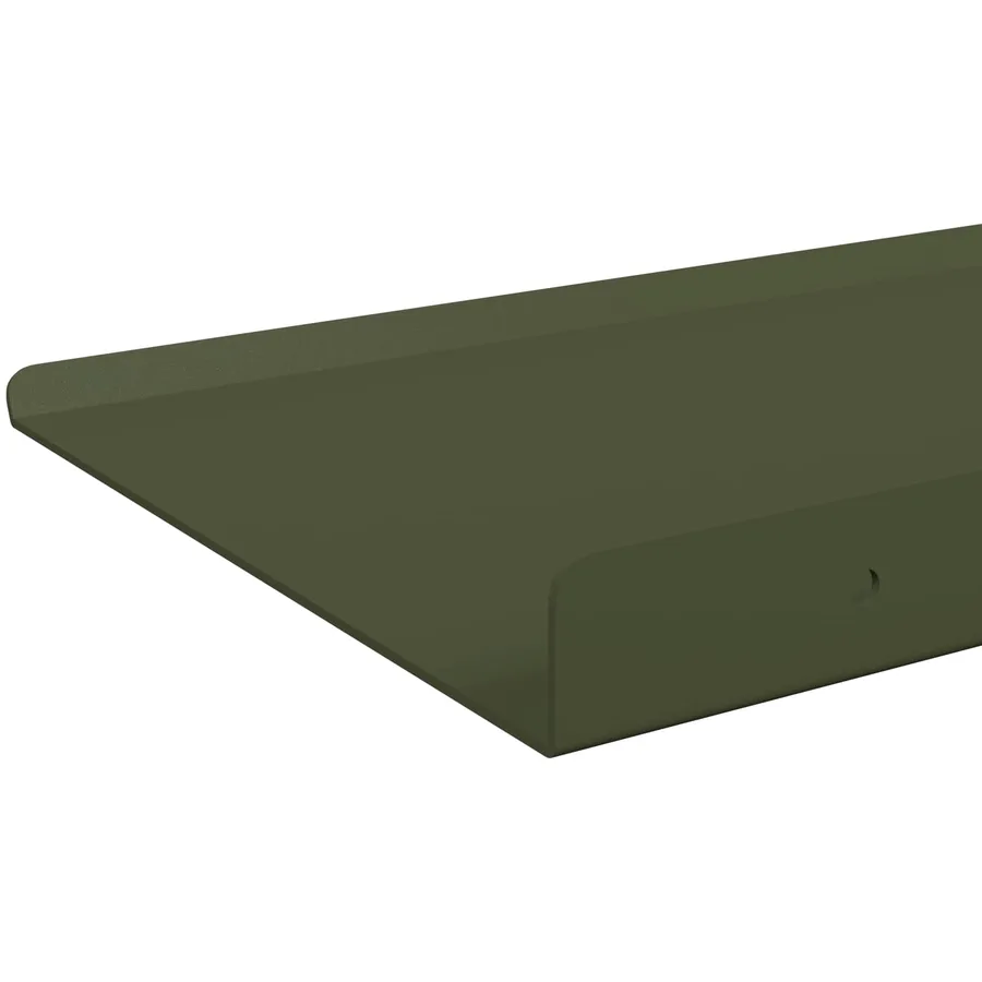 Étagère flottante 4 pcs Vert olive 30 x 18 x 2,5 cm Acier - 7