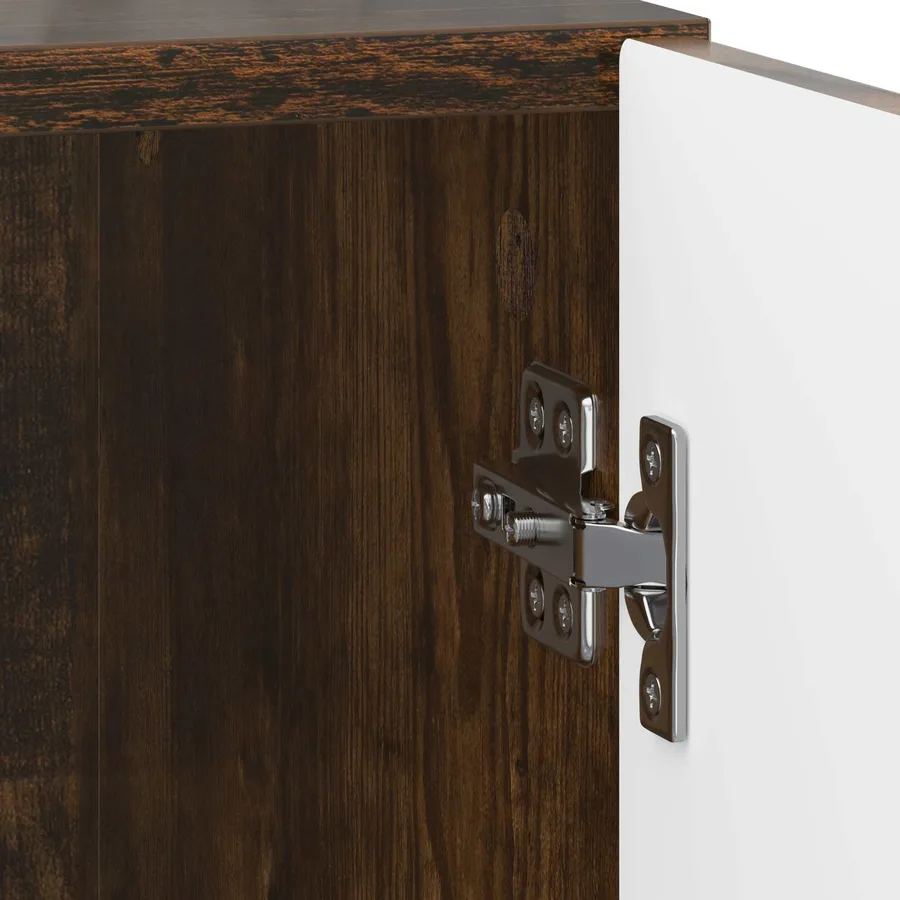 Cabinet de chevet 2 pcs Chêne fumé 43 x 34,5 x 50 cm - 11
