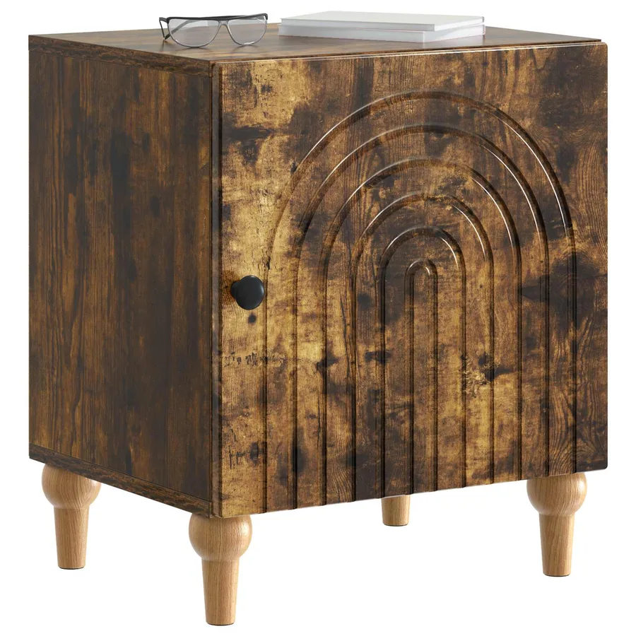 Cabinet de chevet 2 pcs Chêne fumé 43 x 34,5 x 50 cm - 3