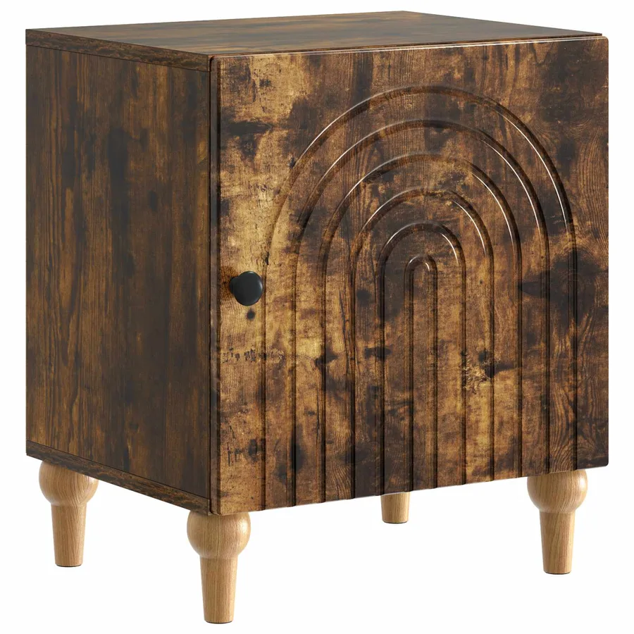 Cabinet de chevet 2 pcs Chêne fumé 43 x 34,5 x 50 cm - 5