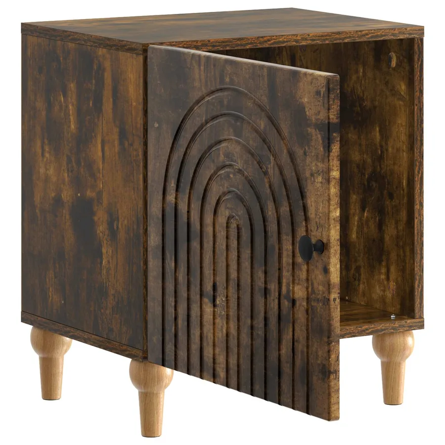 Cabinet de chevet 2 pcs Chêne fumé 43 x 34,5 x 50 cm - 6