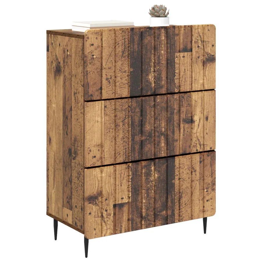 Armoire à tiroirs Bois ancien 66 x 34,5 x 92 cm - 3