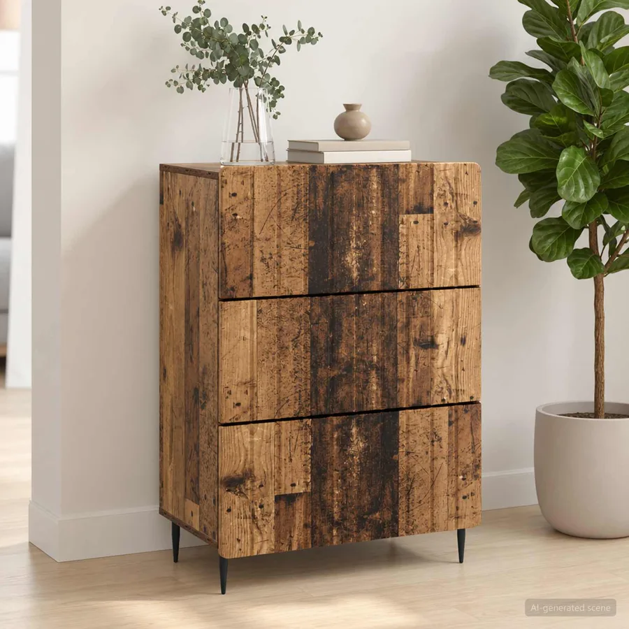 Armoire à tiroirs Bois ancien 66 x 34,5 x 92 cm - 4