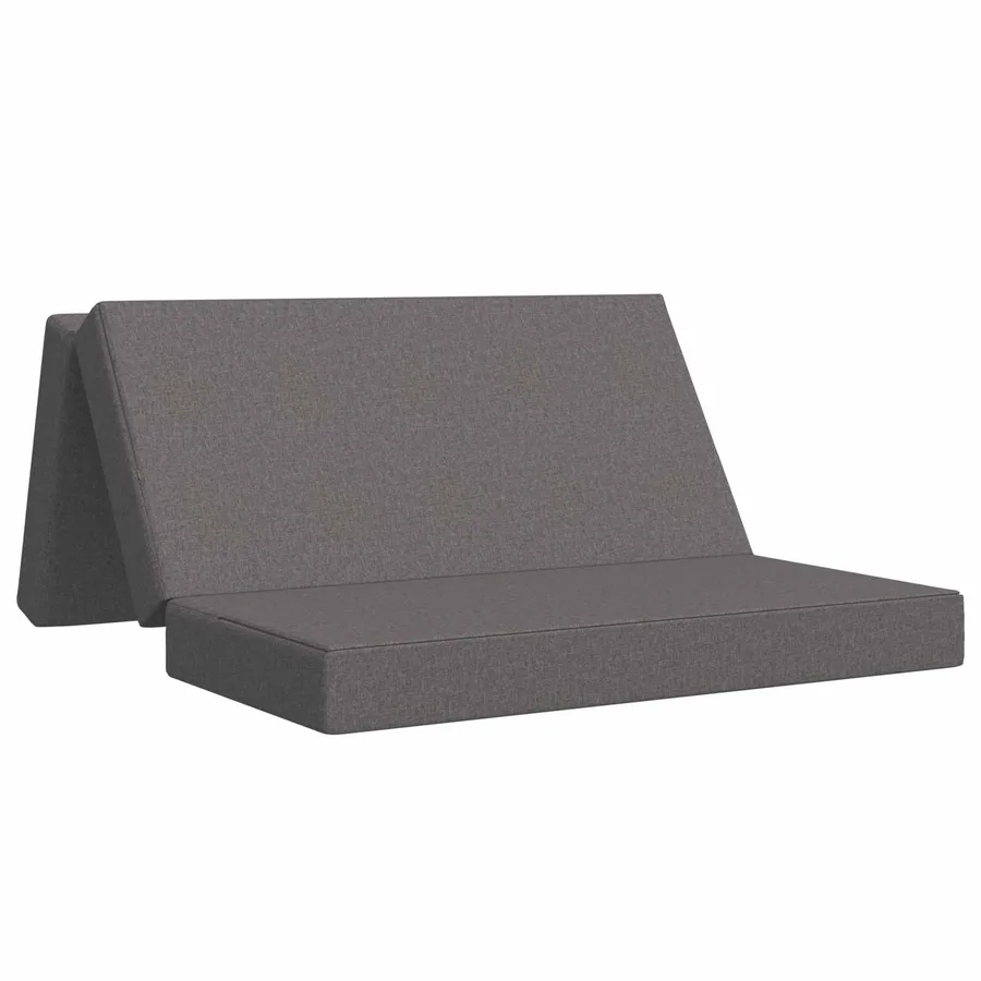 Canapé-lit pliable 120 x 67 x 45 cm Gris clair - 2