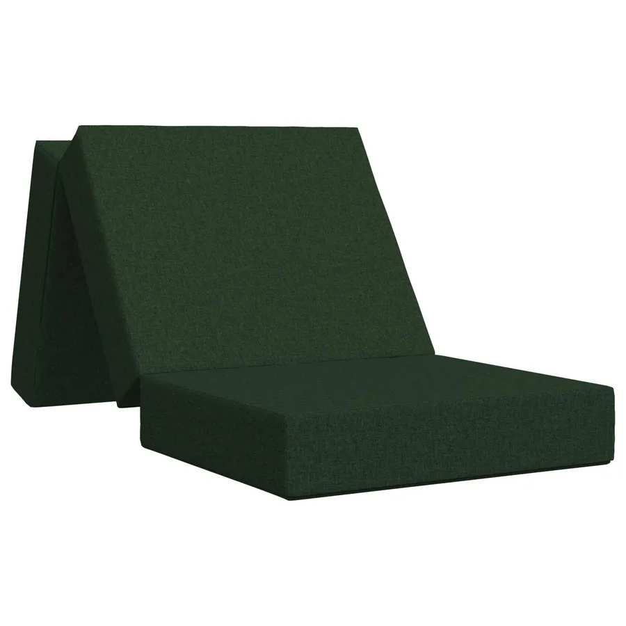 Canapé-lit pliable 90 x 63 x 45 cm Vert foncé - 2