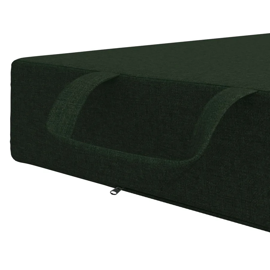 Canapé-lit pliable 90 x 63 x 45 cm Vert foncé - 7