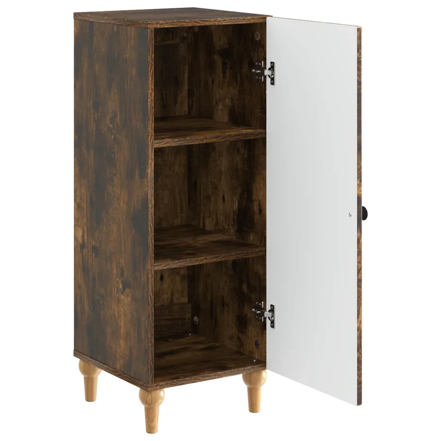 Buffet Chêne fumé 33 x 34,5 x 90 cm Bois d'ingénierie - 5