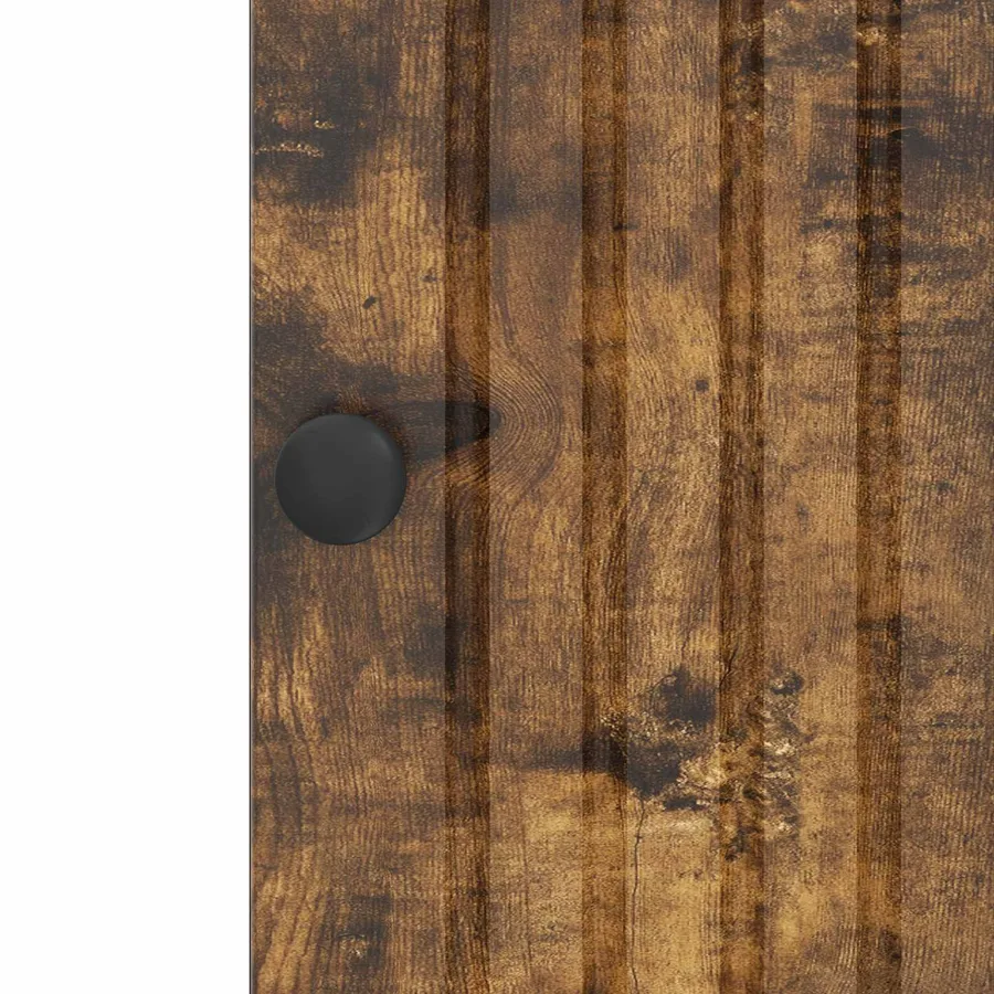 Buffet Chêne fumé 33 x 34,5 x 90 cm Bois d'ingénierie - 8