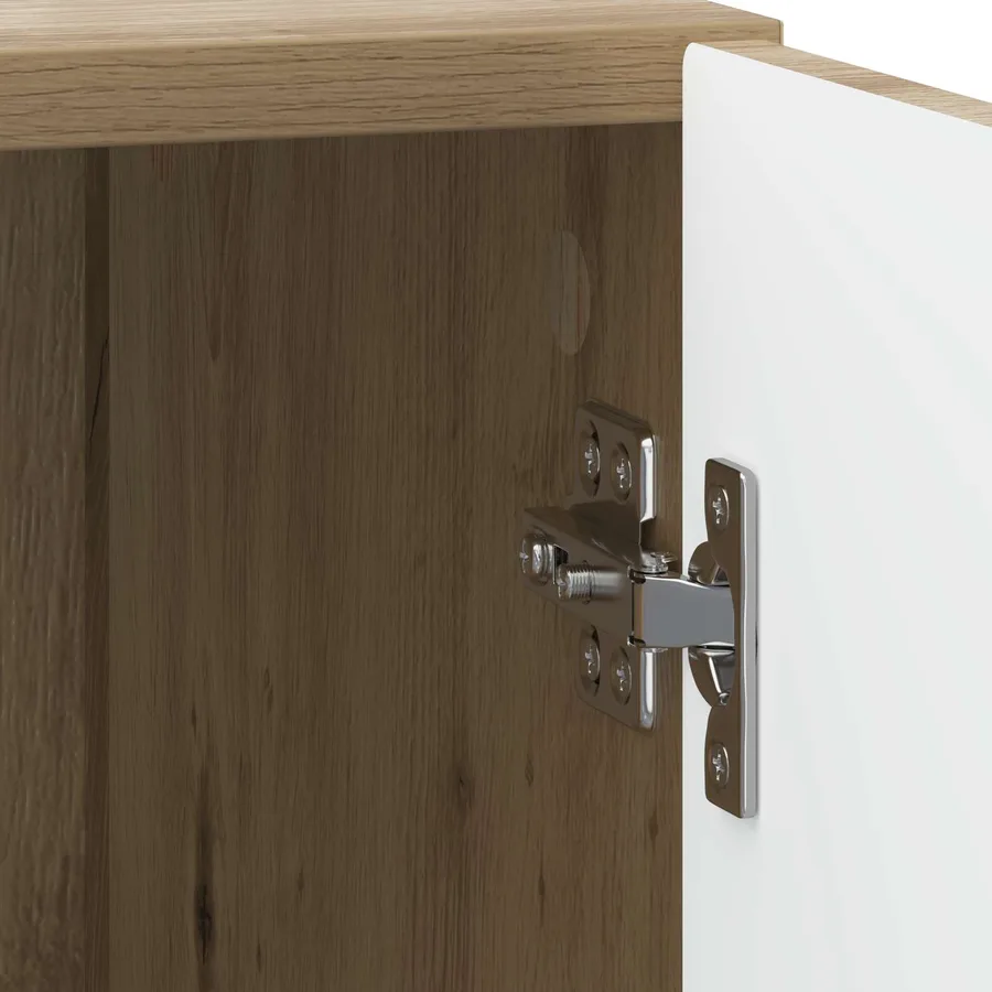 Cabinet de chevet Chêne artisanal 43 x 34,5 x 50 cm - 9