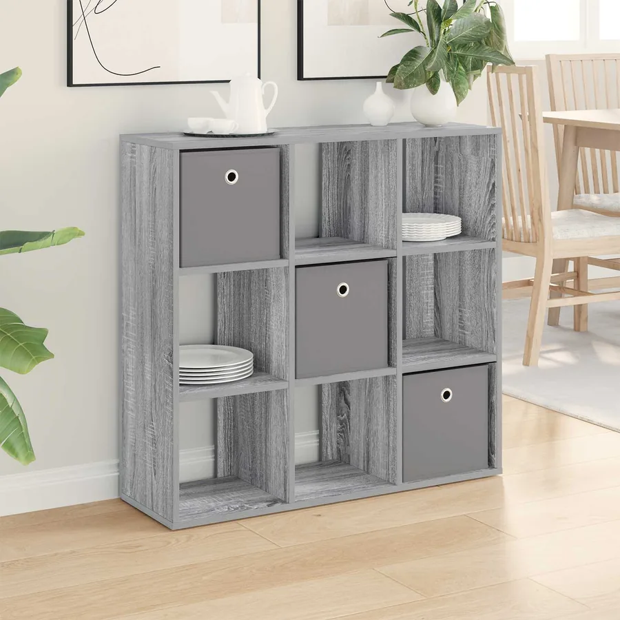 Buffet avec tiroir Gris Sonoma 88,5 x 29 x 84,5 cm