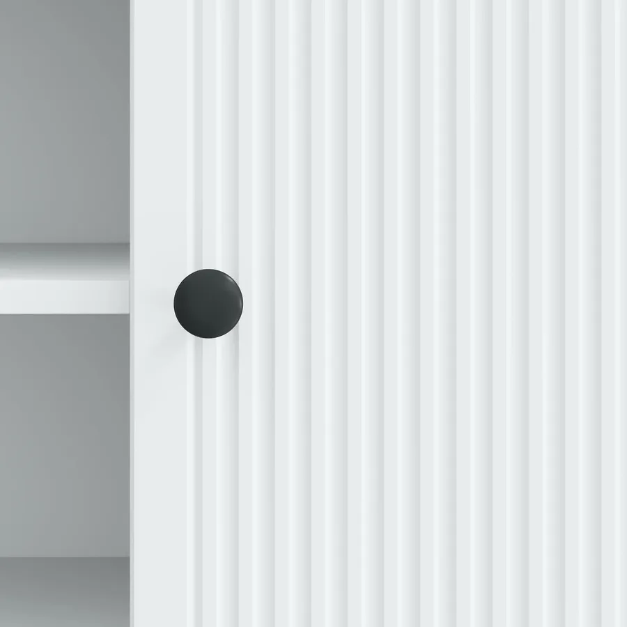 Meuble TV 102 x 34,5 x 50 cm Blanc Bois d'ingénierie - 10