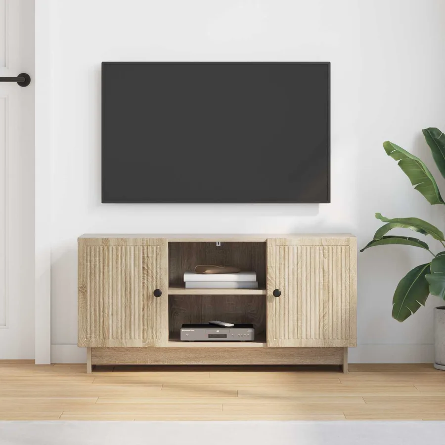 Meuble TV 102 x 34,5 x 50 cm Chêne Sonoma Bois d'ingénierie - 4