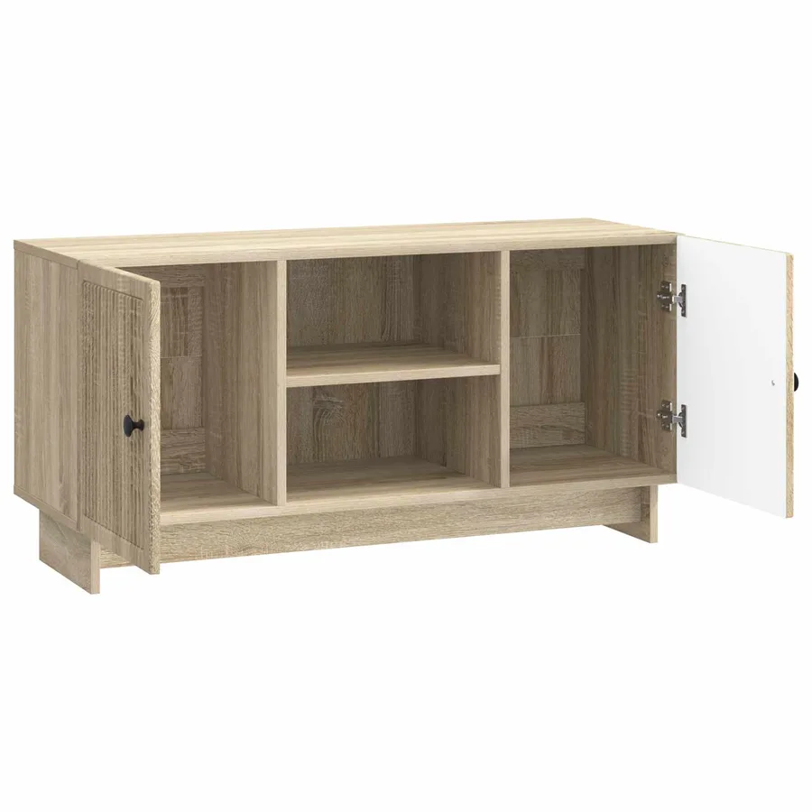 Meuble TV 102 x 34,5 x 50 cm Chêne Sonoma Bois d'ingénierie - 5