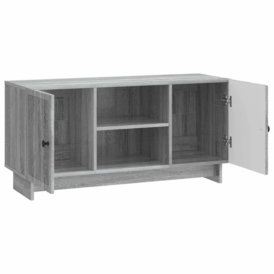 Meuble TV 102 x 34,5 x 50 cm Sonoma gris Bois d'ingénierie - 5