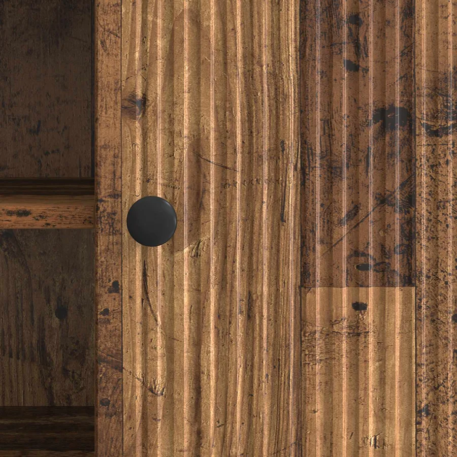 Meuble TV 102 x 34,5 x 50 cm Bois ancien Bois d'ingénierie - 10