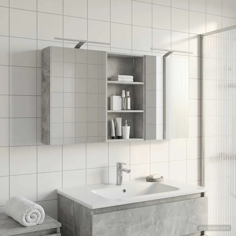 Ensemble de Meubles de Salle de Bain 3 pcs 140 x 14,5 x 70 cm - 4
