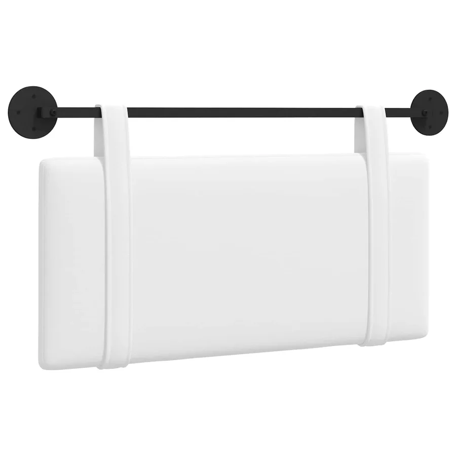 Tête de lit suspendue Blanc tissu - 2