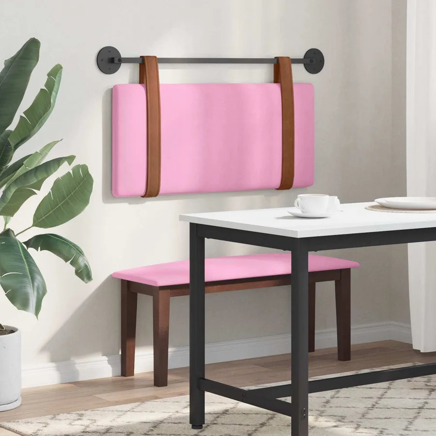Tête de lit suspendue Rose PU antique - 4
