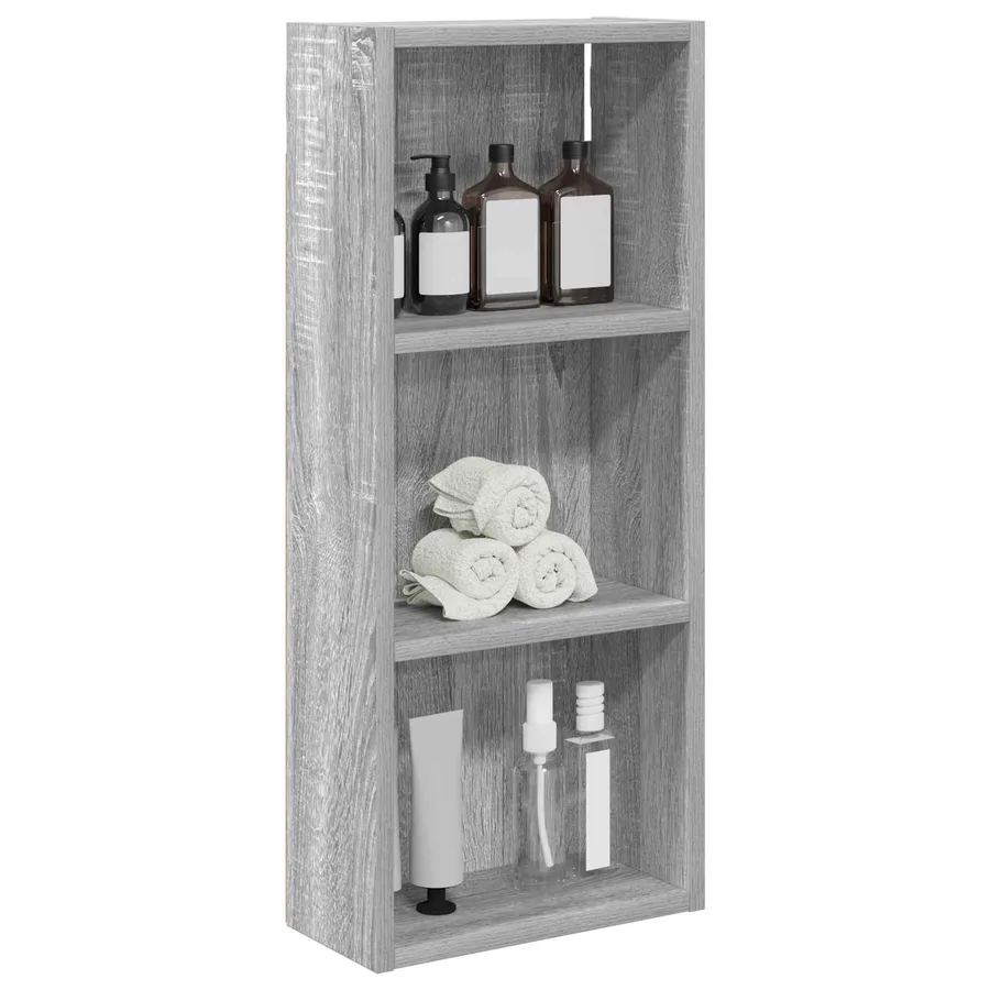 Armoire murale de salle de bain Gris Sonoma 30 x 14 x 70 cm - 3