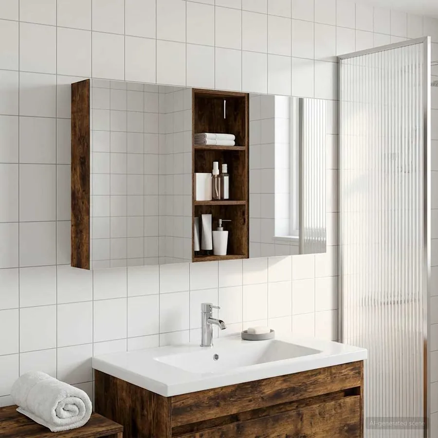 Ensemble de Meubles de Salle de Bain 3 pcs 130 x 14,5 x 70 cm