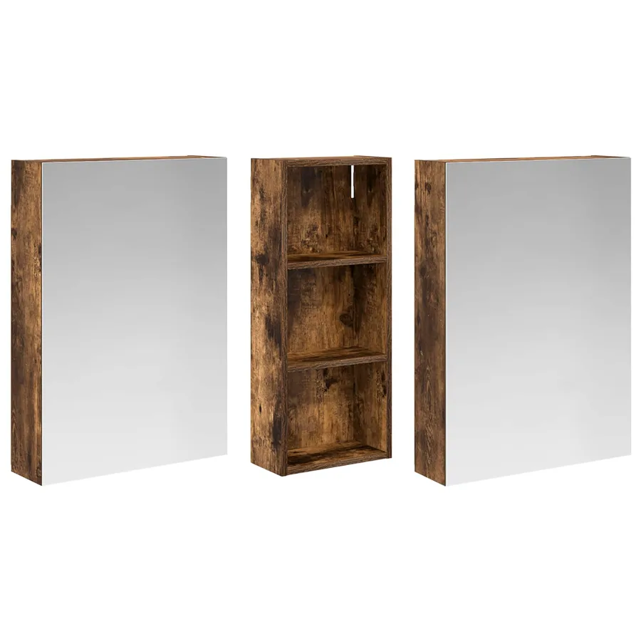 Ensemble de Meubles de Salle de Bain 3 pcs 130 x 14,5 x 70 cm - 5