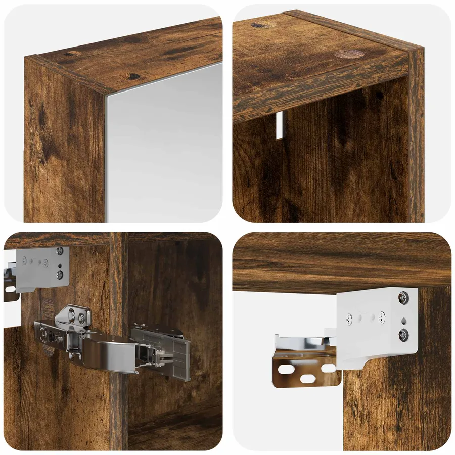 Ensemble de Meubles de Salle de Bain 3 pcs 130 x 14,5 x 70 cm - 8
