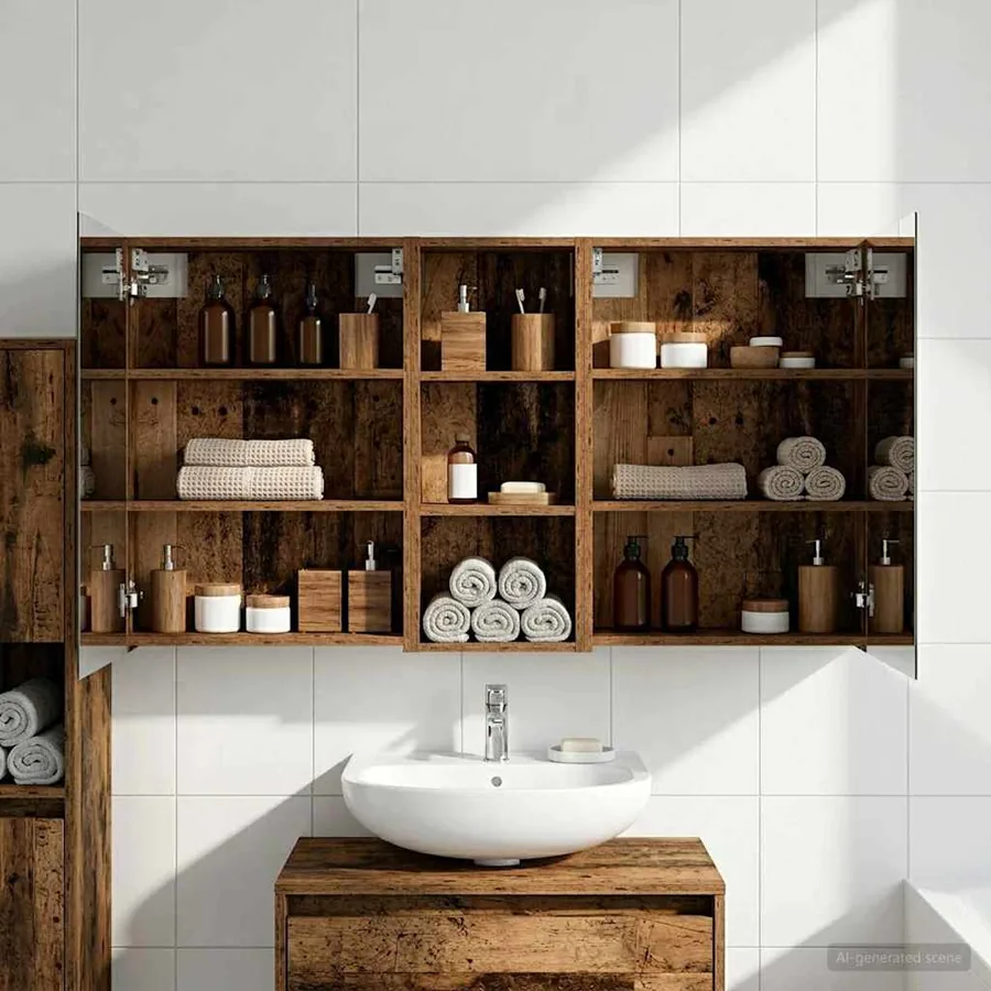 Ensemble de Meubles de Salle de Bain 3 pcs 130 x 14,5 x 70 cm