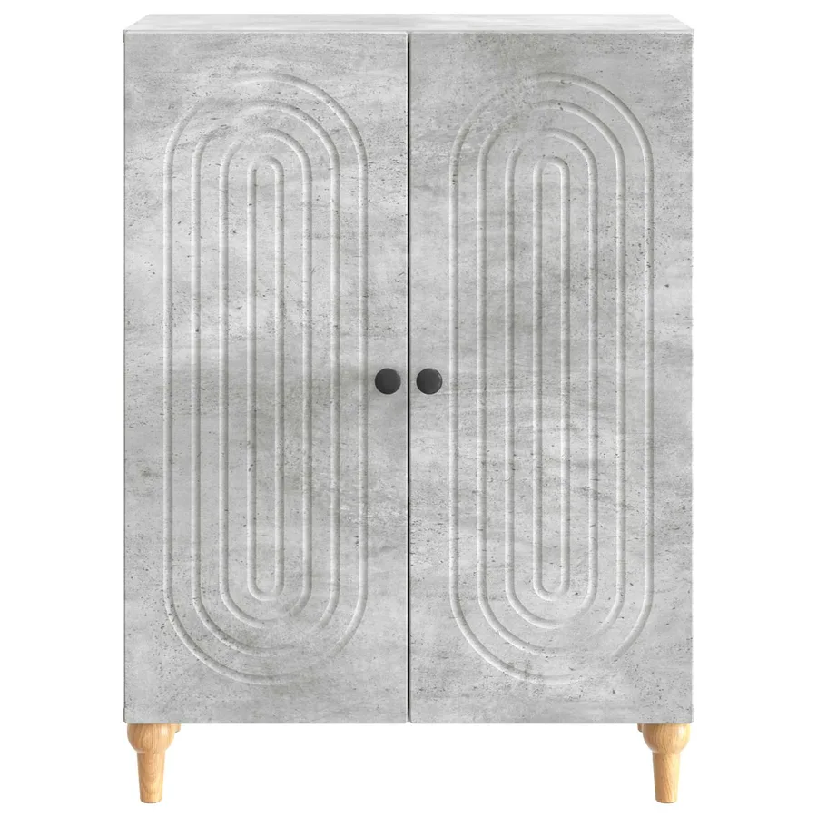 Buffet Gris béton 66 x 34,5 x 90 cm Bois d'ingénierie - 6